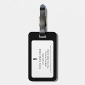 Life Is Better at Tee Time Personalized Golfer Gepäckanhänger (Rückseite vertikal)