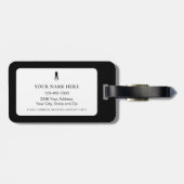 Life Is Better at Tee Time Personalized Golfer Gepäckanhänger (Rückseite horizontal)