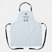 Life is Better at the Beach Nautical Blue Stripe Schürze (Vorderseite)
