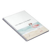 Life is Better at the Beach Starfish Flamingo Notizblock (Rechte Seite)