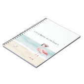 Life is Better at the Beach Starfish Flamingo Notizblock (Linke Seite)