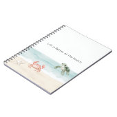 Life is Better at the Beach Starfish Sea Turtle Notizblock (Linke Seite)