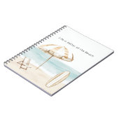 Life is Better at the Beach Umbrella Surf Board Notizblock (Linke Seite)