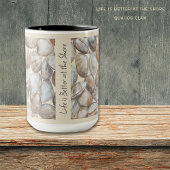 Life Is Better at the Shore Clams Coastal Mug Tasse