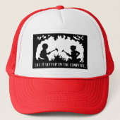 Life Is Better By The Campfire Truckerkappe (Vorderseite)