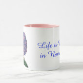 Life is Better in Nantucket Hydrangea Mug Tasse (Zentrum)