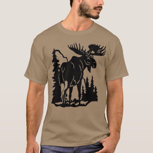 Life Is Better In The Adirondacks Moose T-Shirt (Vorderseite)