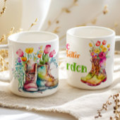 Life Is Better In The Garden Floral Boots Kaffeetasse