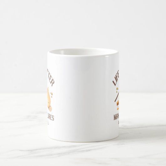Life Is Better Making S'mores Birthday  Kaffeetasse (Mittel)