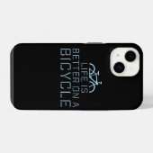 Life is Better on a Bicycle Cycling Quote Sport iPhone Hülle (Rückseite (Horizontal))
