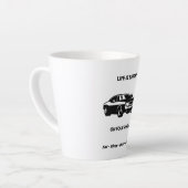 Life Is Better On Four Wheels Coffee Mug Milchtasse (Linke Ecke)