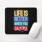 Life Is Better When U Game Controller Video Games  Mousepad (Mit Mouse)