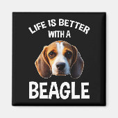 Life Is Better With A Beagle Magnet (Vorne)