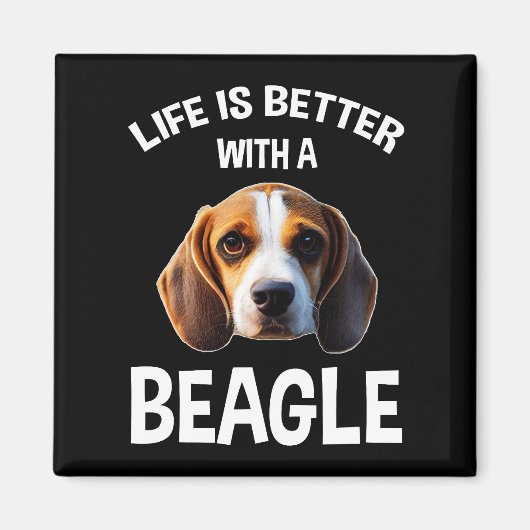Life Is Better With A Beagle Magnet (Vorne)
