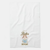 Life is Better with a Book Kitchen Towel Geschirrtuch (Vertikal)