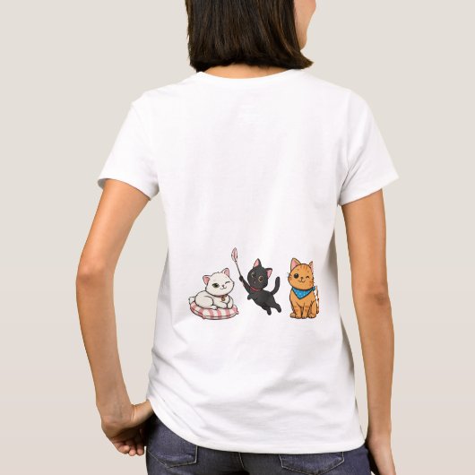 Life Is Better With a Cat! T-Shirt (Rückseite)