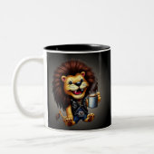 LIFE IS BETTER WITH A COFFEE, LION ZWEIFARBIGE TASSE (Links)