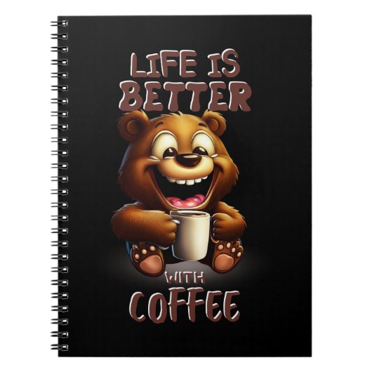 LIFE IS BETTER WITH A COFFEE NOTIZBLOCK (Vorderseite)