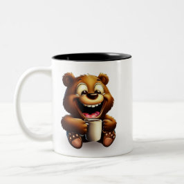 LIFE IS BETTER WITH A COFFEE ZWEIFARBIGE TASSE