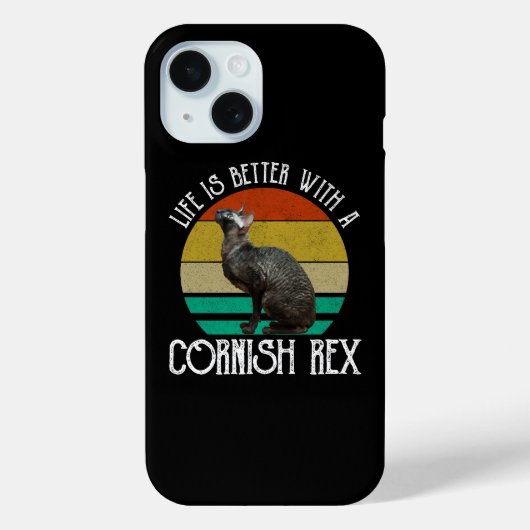 Life Is Better With A Cornish Rex Case-Mate iPhone Hülle (Rückseite)