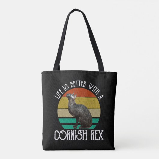 Life Is Better With A Cornish Rex Tasche (Rückseite)