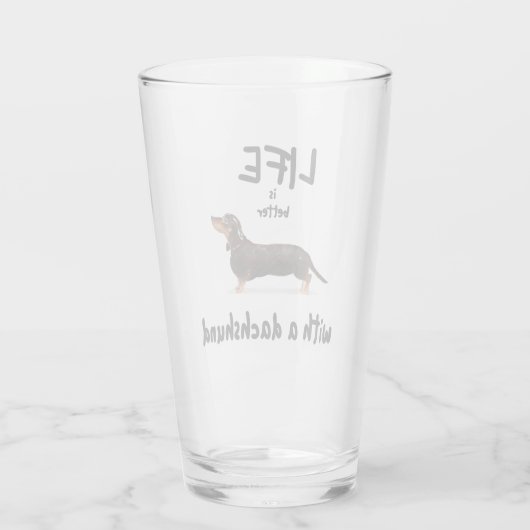 LIFE IS BETTER WITH A DACHSHUND GLAS (Rückseite)