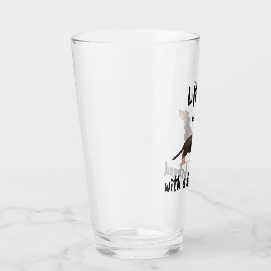 LIFE IS BETTER WITH A DACHSHUND GLAS (Rechts)