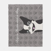 Life is Better with a Dog Fleecedecke (Vorderseite)