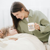 Life is better with a dog gray and orange modern kaffeetasse