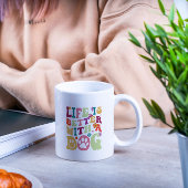 Life is better with a dog-groovy typography design kaffeetasse
