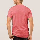 Life is better with a dog modern in black Tri-Blend shirt (Rückseite)