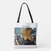 Life is better with a piano - awesome totebag! tasche (Rückseite)