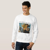Life is better with a piano - beautiful art! sweatshirt (Vorne ganz)