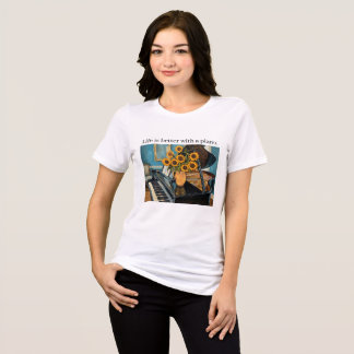 Life is better with a piano - beautiful art! Tri-Blend shirt