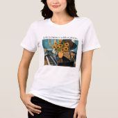 Life is better with a piano - beautiful art! Tri-Blend shirt (Vorderseite)