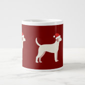 Life Is Better With a Wagging Tail – Cute Dog Mom Jumbo-Tasse (Vorderseite)