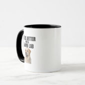 Life Is Better with a Yellow Lab – Labrador Coffee Tasse (Vorderseite Links)