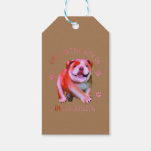 Life Is Better With An English Bulldog Funny Puppy Geschenkanhänger