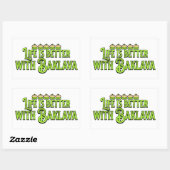 Life is Better with Baklava Rechteckiger Aufkleber (Blatt)