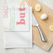 Life is better with butter - Buchcover Geschirrtuch (Viertel Falte)