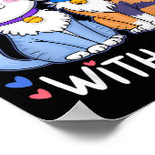 Life Is Better With Cats Cute Cat Lover Valentine' Poster (Ecke)