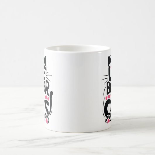 Life is Better With Cats Mug | We Are All Mugs Kaffeetasse (Mittel)