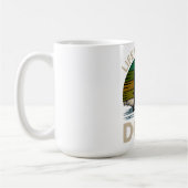 Life Is Better With Dogs Retro Sunset T-Shirt Kaffeetasse (Links)