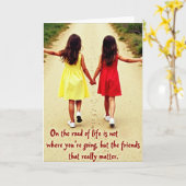 Life Is Better With Friends Card Karte (Gelbe Blume)