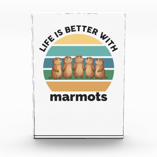 Life is better with marmots fotoblock (Vorderseite)