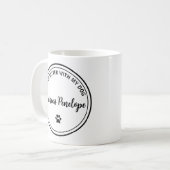 Life Is Better With My Dog Personalized Mug Kaffeetasse (Vorderseite Links)
