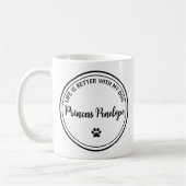 Life Is Better With My Dog Personalized Mug Kaffeetasse (Links)