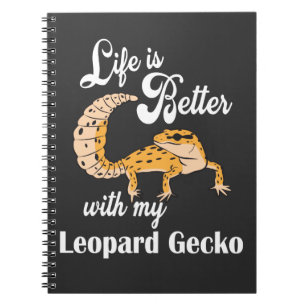 Life is Better with my Leopard Gecko Notizblock