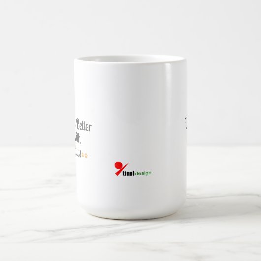 Life Is Better With Paws Kaffeetasse (Mittel)