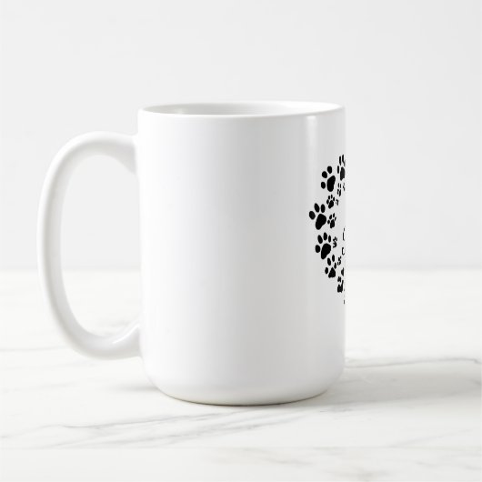 Life Is Better with Paws Mug Kaffeetasse (Links)